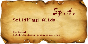 Szilágyi Alida névjegykártya